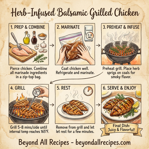 Herb-Infused Balsamic Grilled Chicken instructions