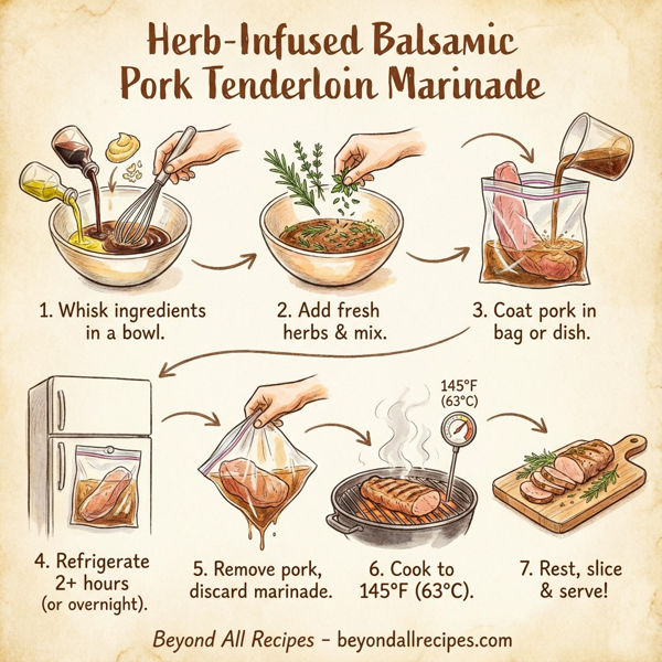 Herb-Infused Balsamic Pork Tenderloin Marinade instructions