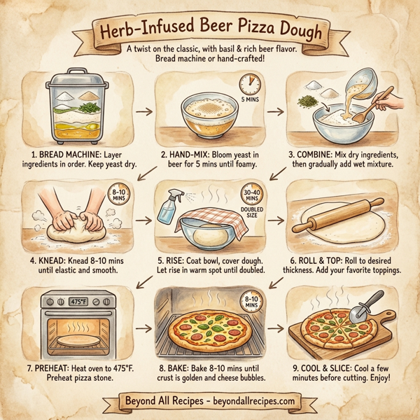 Herb-Infused Beer Pizza Dough instructions