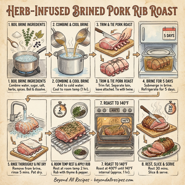 Herb-Infused Brined Pork Rib Roast instructions