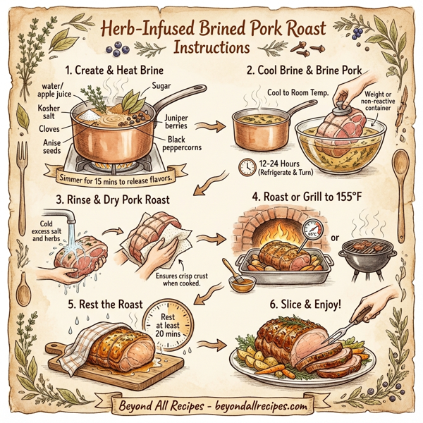 Herb-Infused Brined Pork Roast instructions