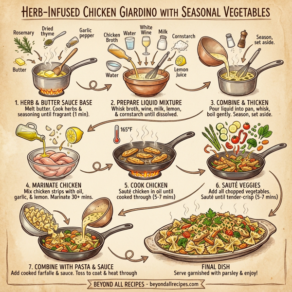 Herb-Infused Chicken Giardino with Seasonal Vegetables instructions