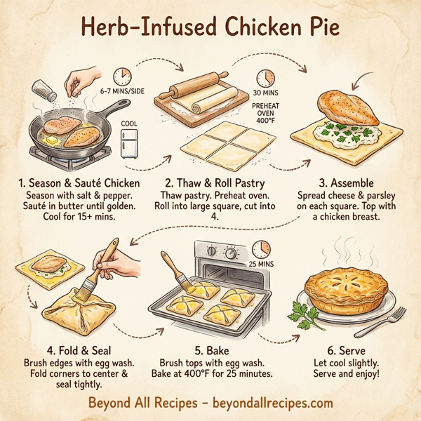 Herb-Infused Chicken Pie instructions