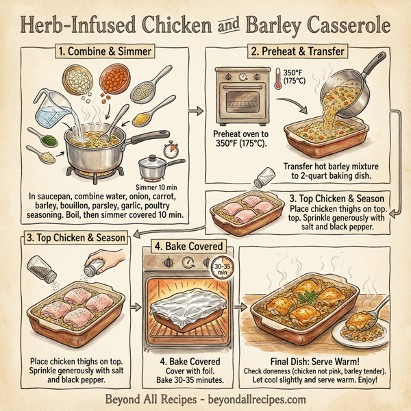Herb-Infused Chicken and Barley Casserole instructions