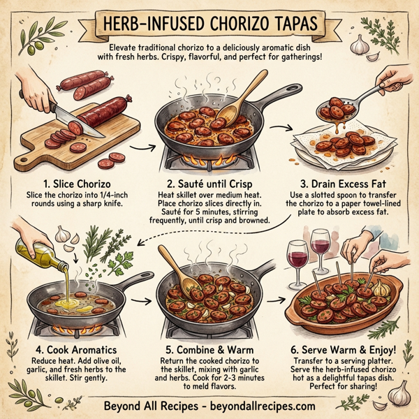 Herb-Infused Chorizo Tapas instructions