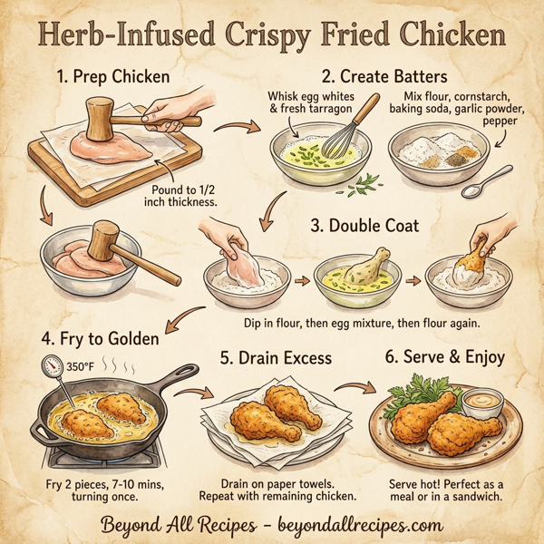 Herb-Infused Crispy Fried Chicken instructions