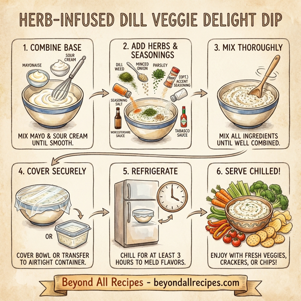 Herb-Infused Dill Veggie Delight Dip instructions