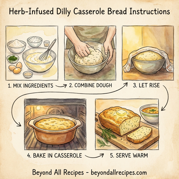 Herb-Infused Dilly Casserole Bread instructions