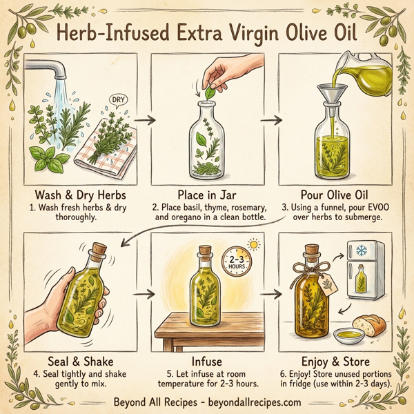 Herb-Infused Extra Virgin Olive Oil instructions