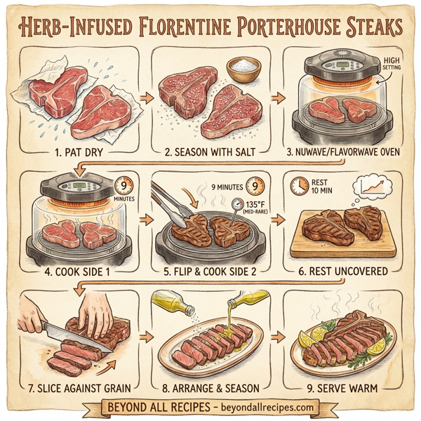 Herb-Infused Florentine Porterhouse Steaks instructions