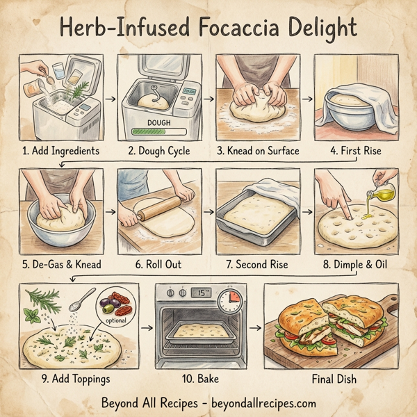 Herb-Infused Focaccia Delight instructions