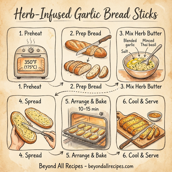 Herb-Infused Garlic Bread Sticks instructions