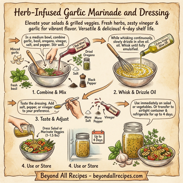 Herb-Infused Garlic Marinade and Dressing instructions