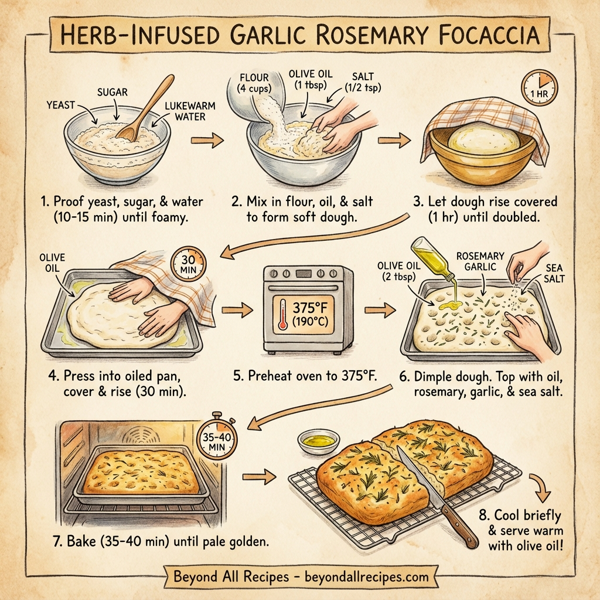 Herb-Infused Garlic Rosemary Focaccia instructions