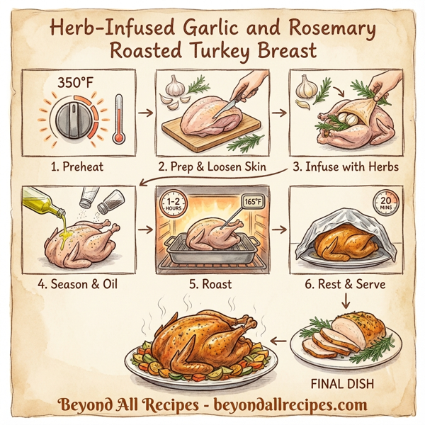 Herb-Infused Garlic and Rosemary Roasted Turkey Breast instructions
