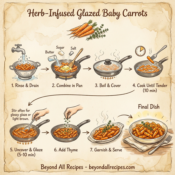 Herb-Infused Glazed Baby Carrots instructions