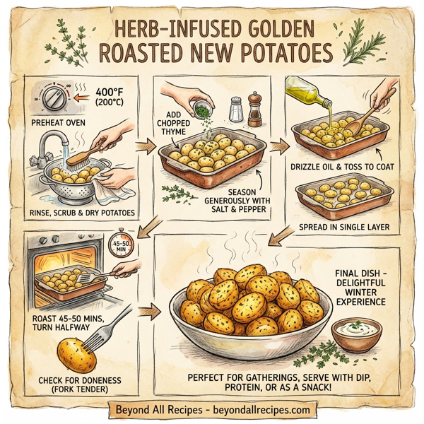 Herb-Infused Golden Roasted New Potatoes instructions