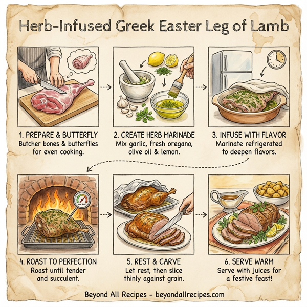 Herb-Infused Greek Easter Leg of Lamb instructions