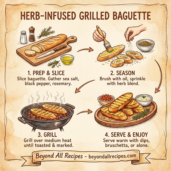 Herb-Infused Grilled Baguette instructions