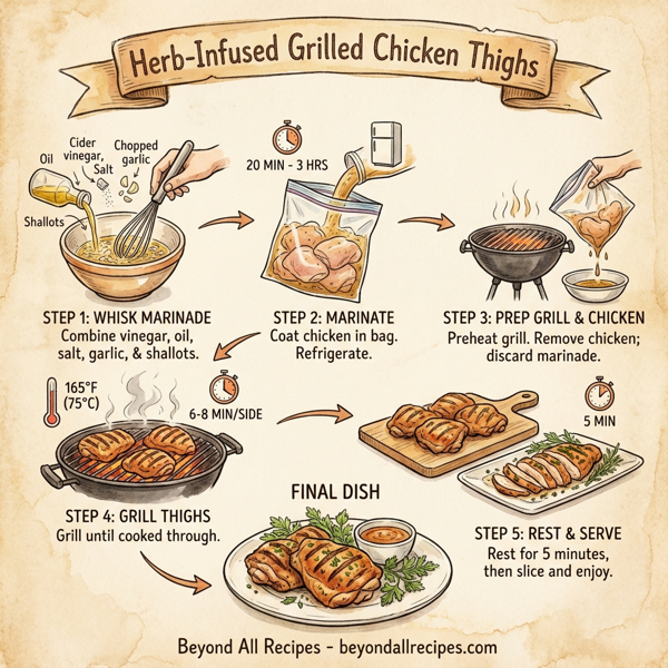 Herb-Infused Grilled Chicken Thighs instructions