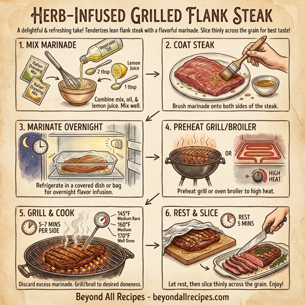 Herb-Infused Grilled Flank Steak instructions