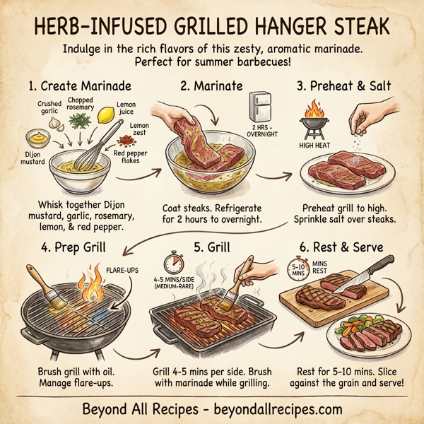 Herb-Infused Grilled Hanger Steak instructions
