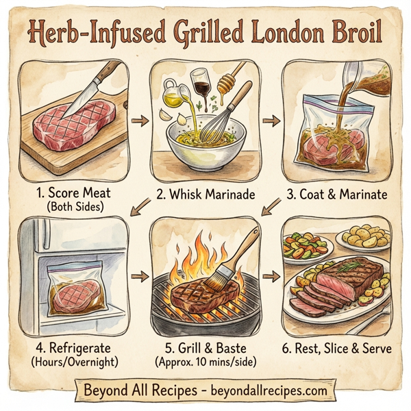 Herb-Infused Grilled London Broil instructions