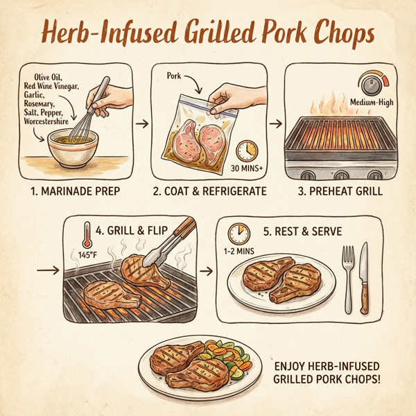 Herb-Infused Grilled Pork Chops instructions