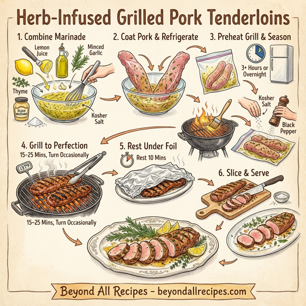 Herb-Infused Grilled Pork Tenderloins instructions
