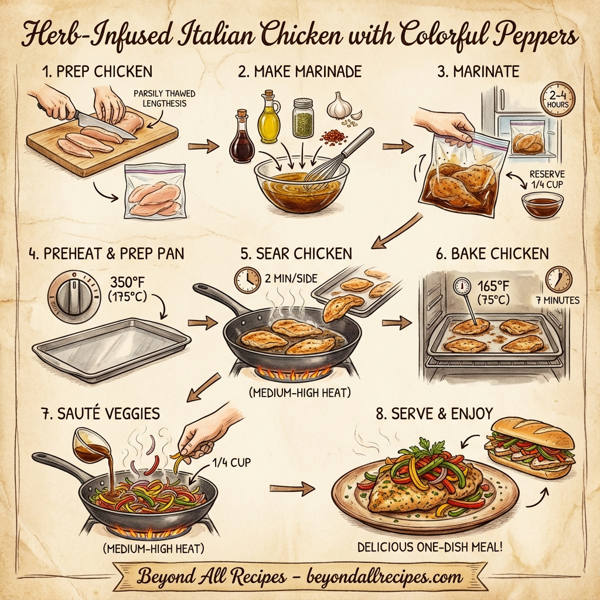 Herb-Infused Italian Chicken with Colorful Peppers instructions