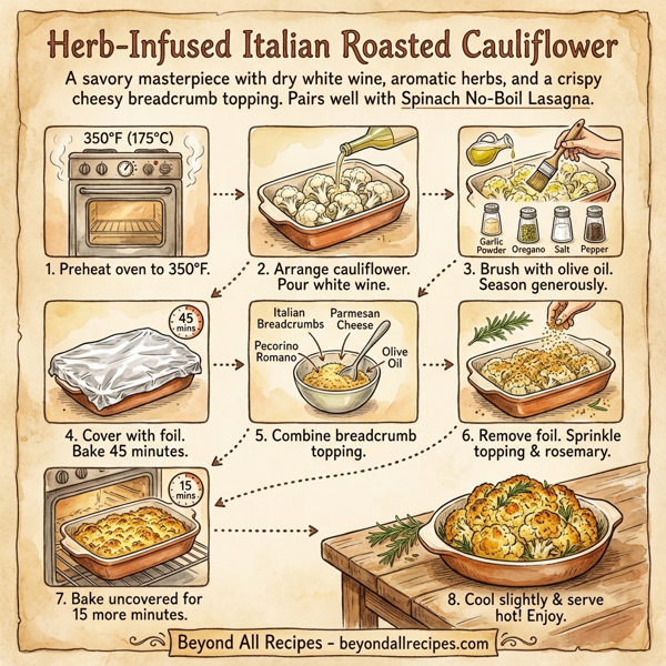 Herb-Infused Italian Roasted Cauliflower instructions