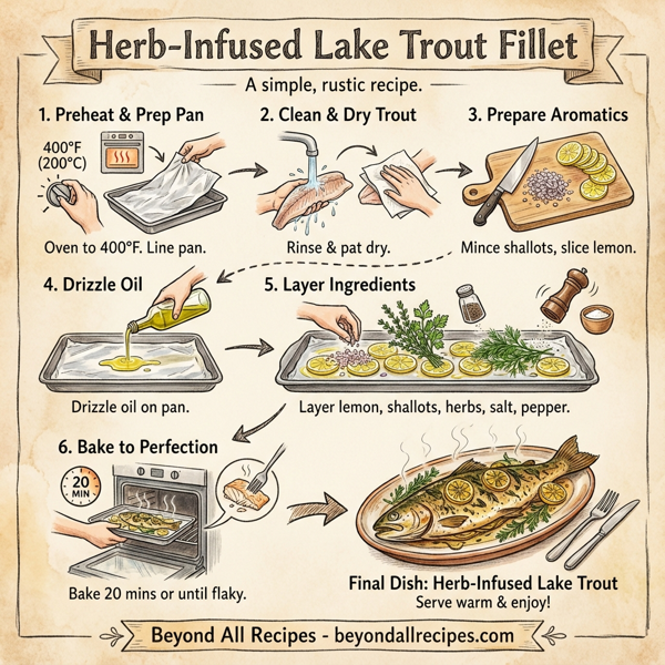 Herb-Infused Lake Trout Fillet instructions