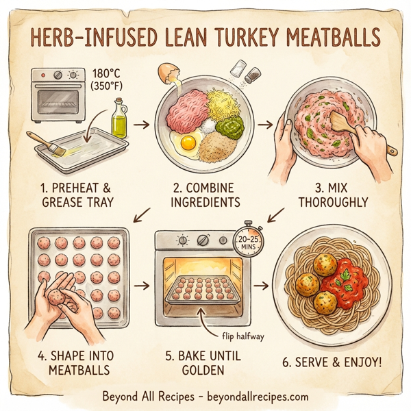Herb-Infused Lean Turkey Meatballs instructions