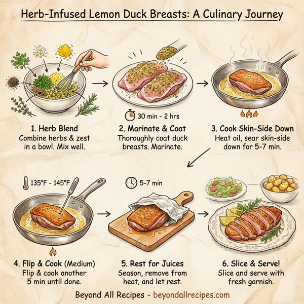 Herb-Infused Lemon Duck Breasts instructions