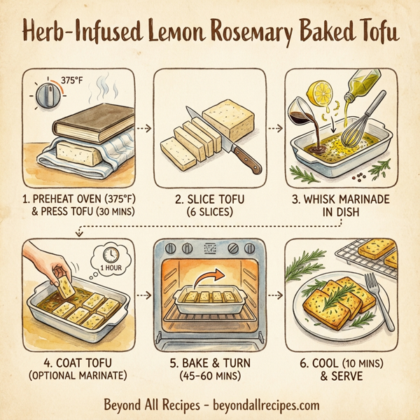 Herb-Infused Lemon Rosemary Baked Tofu instructions
