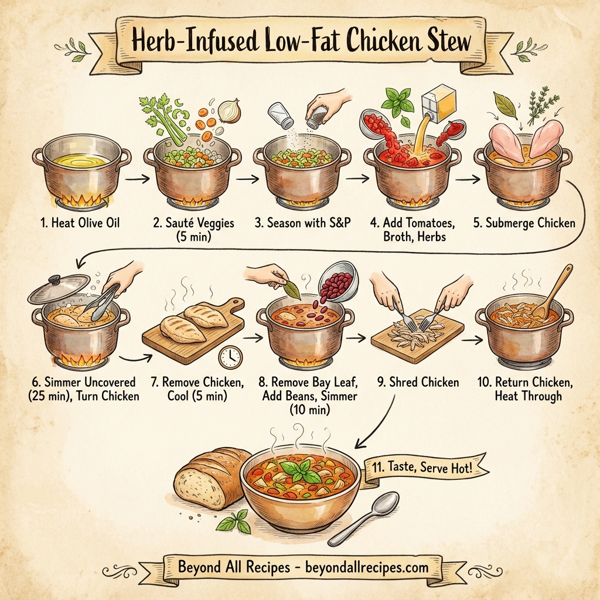 Herb-Infused Low-Fat Chicken Stew instructions