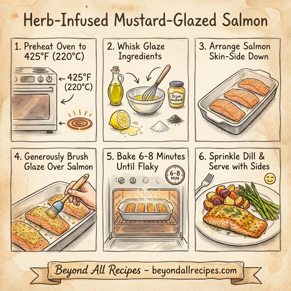 Herb-Infused Mustard-Glazed Salmon instructions
