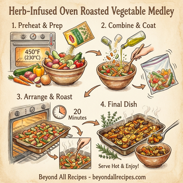 Herb-Infused Oven Roasted Vegetable Medley instructions
