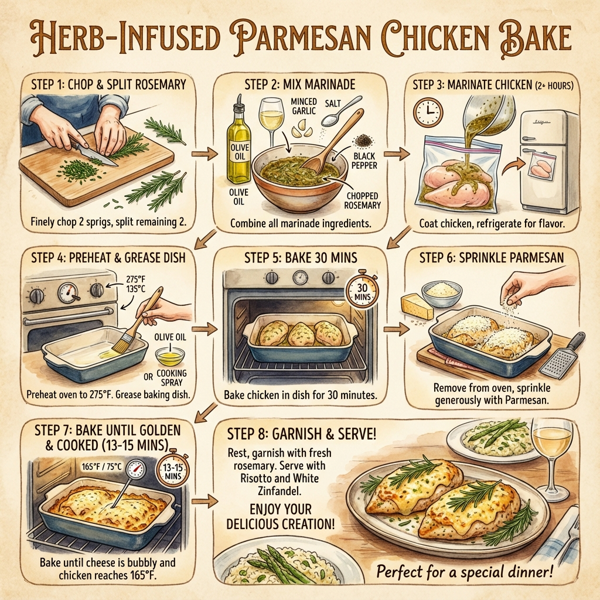 Herb-Infused Parmesan Chicken Bake instructions