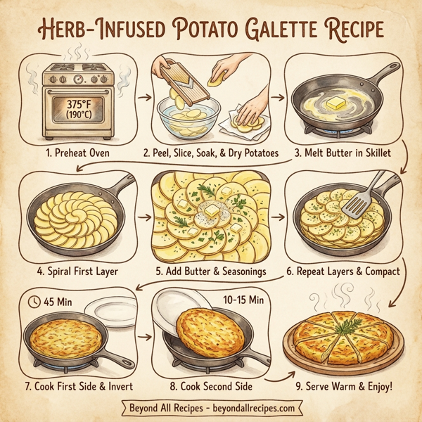Herb-Infused Potato Galette instructions