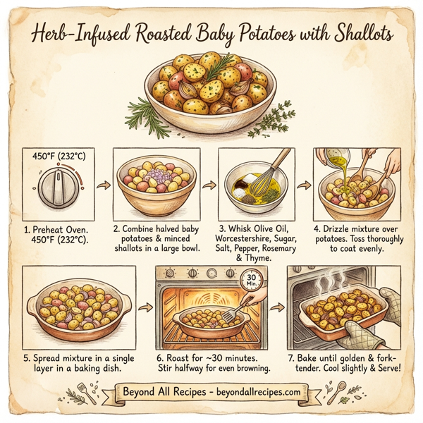 Herb-Infused Roasted Baby Potatoes with Shallots instructions