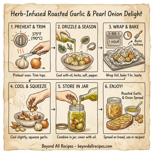 Herb-Infused Roasted Garlic & Pearl Onion Delight instructions