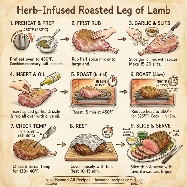 Herb-Infused Roasted Leg of Lamb instructions