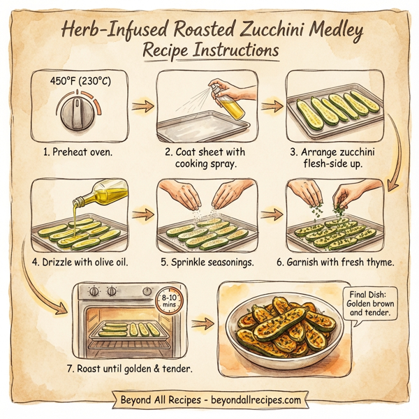 Herb-Infused Roasted Zucchini Medley instructions