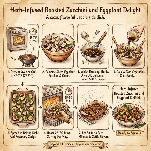 Herb-Infused Roasted Zucchini and Eggplant Delight instructions