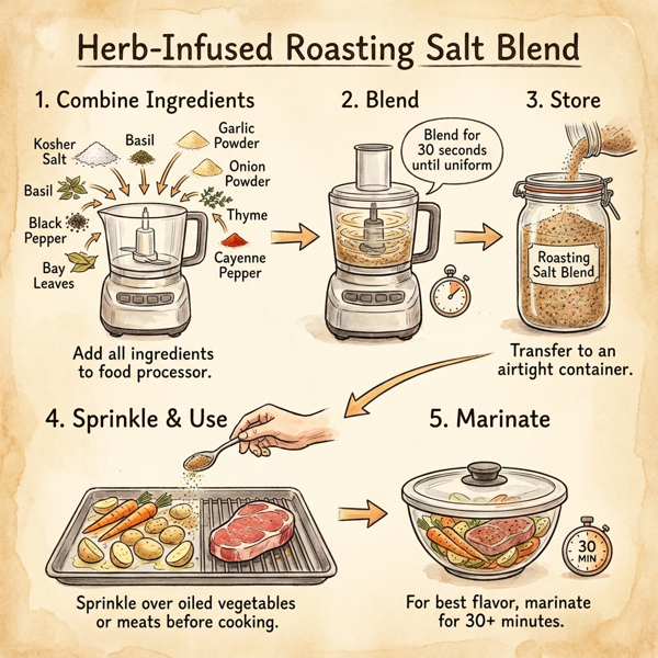 Herb-Infused Roasting Salt Blend instructions