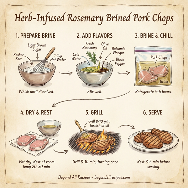 Herb-Infused Rosemary Brined Pork Chops instructions