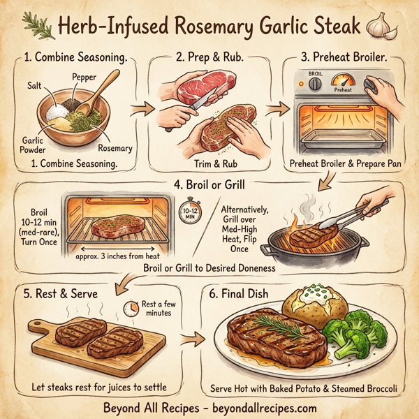 Herb-Infused Rosemary Garlic Steak instructions