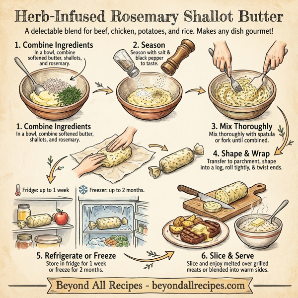 Herb-Infused Rosemary Shallot Butter instructions