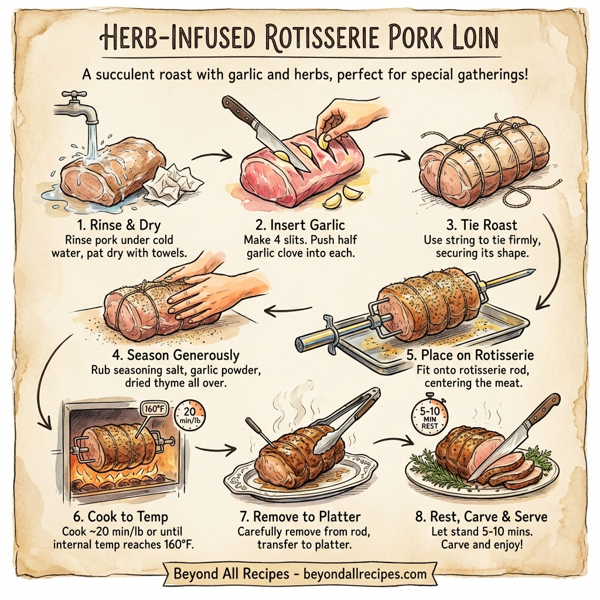 Herb-Infused Rotisserie Pork Loin instructions